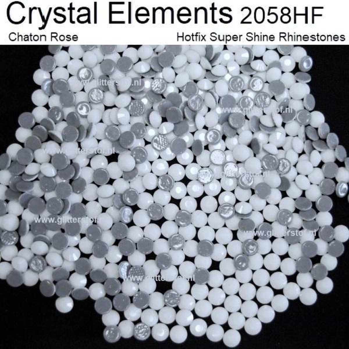 Strass steentjes, Crystal Elements Superior Quality  2058HF , Wit Rhinestones Hotfix Flatback, Hotfix strass steentjes,SS20 (4,60-4,80mm) 1440st (10 Gross)| Strasstenen van Glas | Hotfix Glittersteentjes | Glitter steentjes voor turnpakje